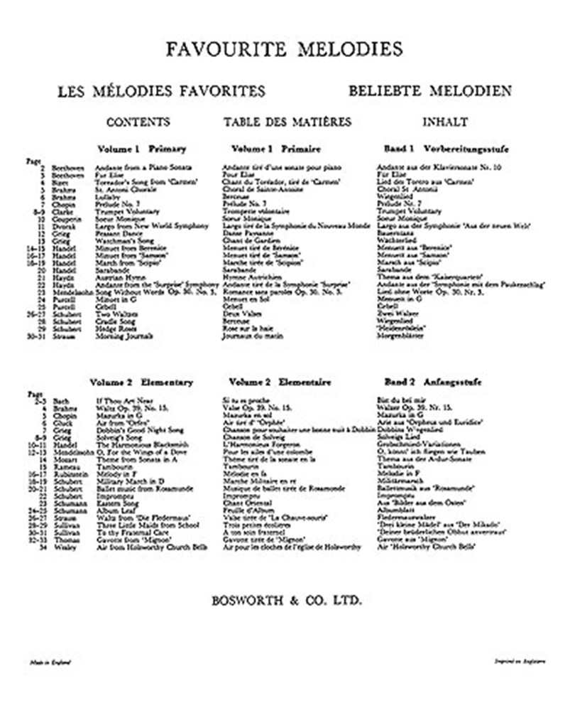 Favourite Melodies Vol.1